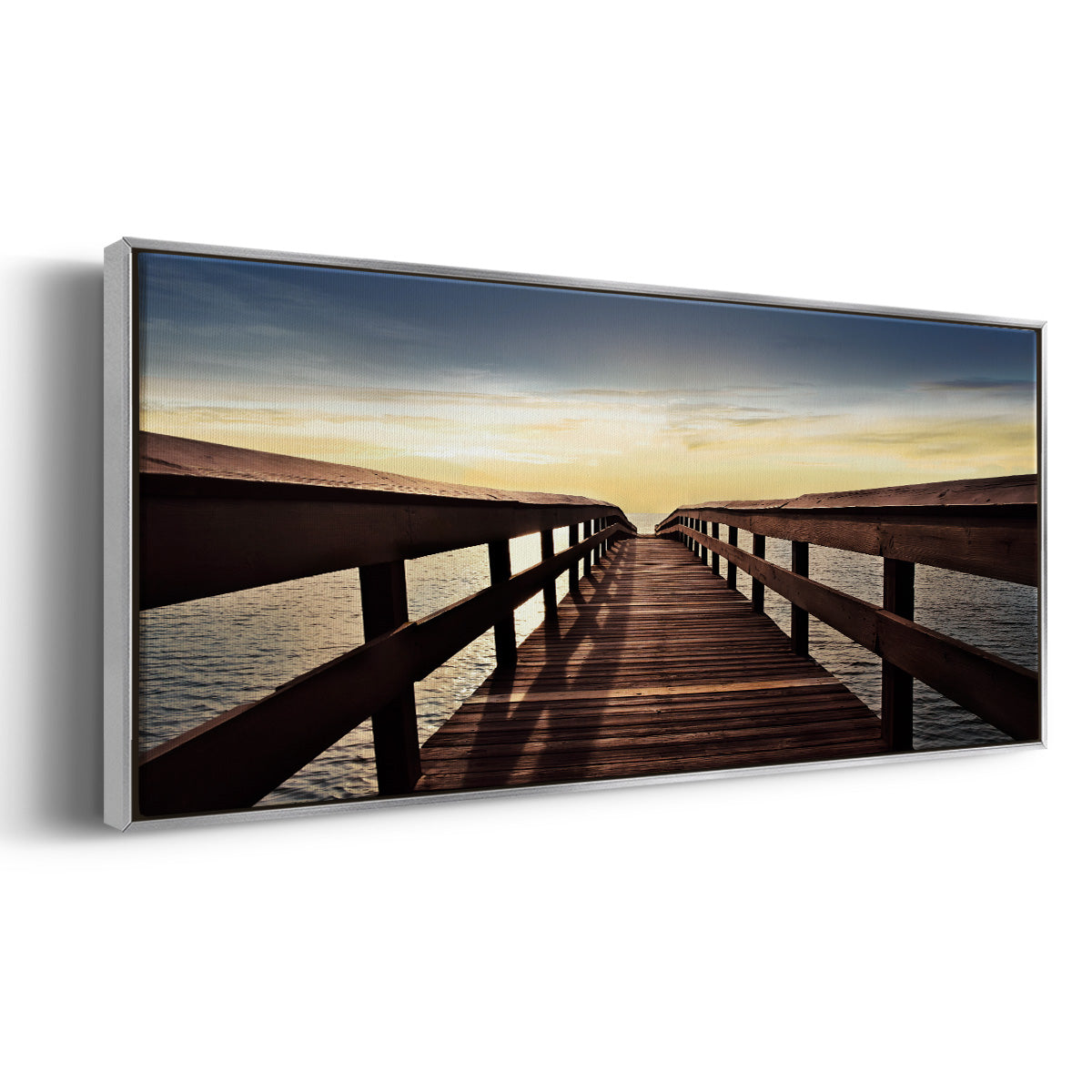 Naples Cove - Floater Framed Canvas Print