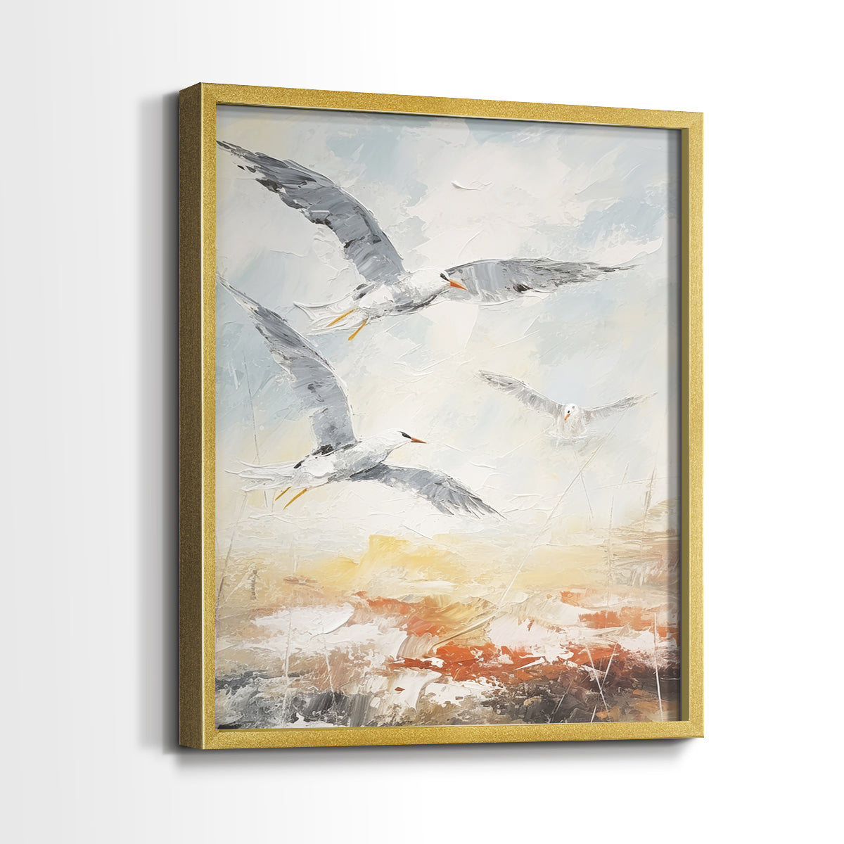 Sea and Shore Series CII - Restickable Framed Art Set
