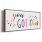 Rainbow Got This - Floater Framed Canvas Print