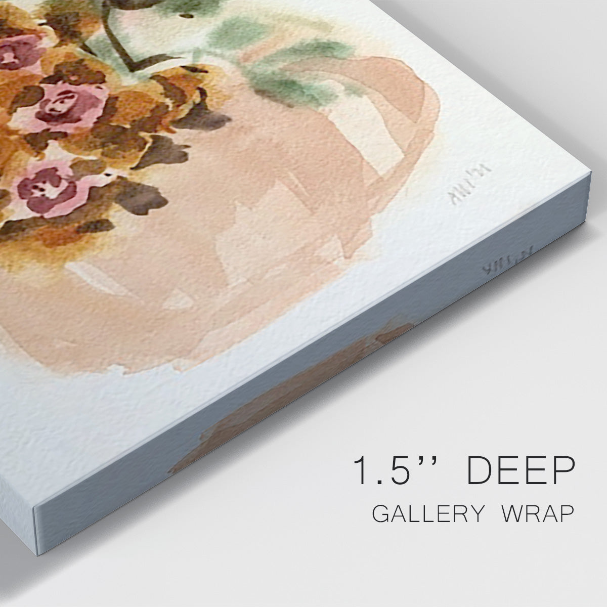 Mauve Bouquet in Teapot II - Canvas Art Print