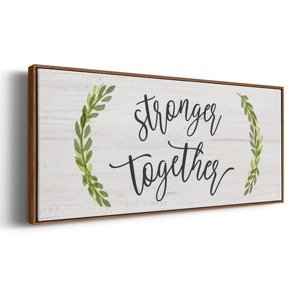 Stronger Together - Floater Framed Canvas Print