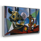 Still Life with Bull's Skull, 1939 - Floater Framed Canvas Print