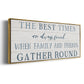 Family and Friends Gather - Floater Framed Canvas Print