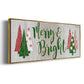 Merry & Bright - Floater Framed Canvas Print