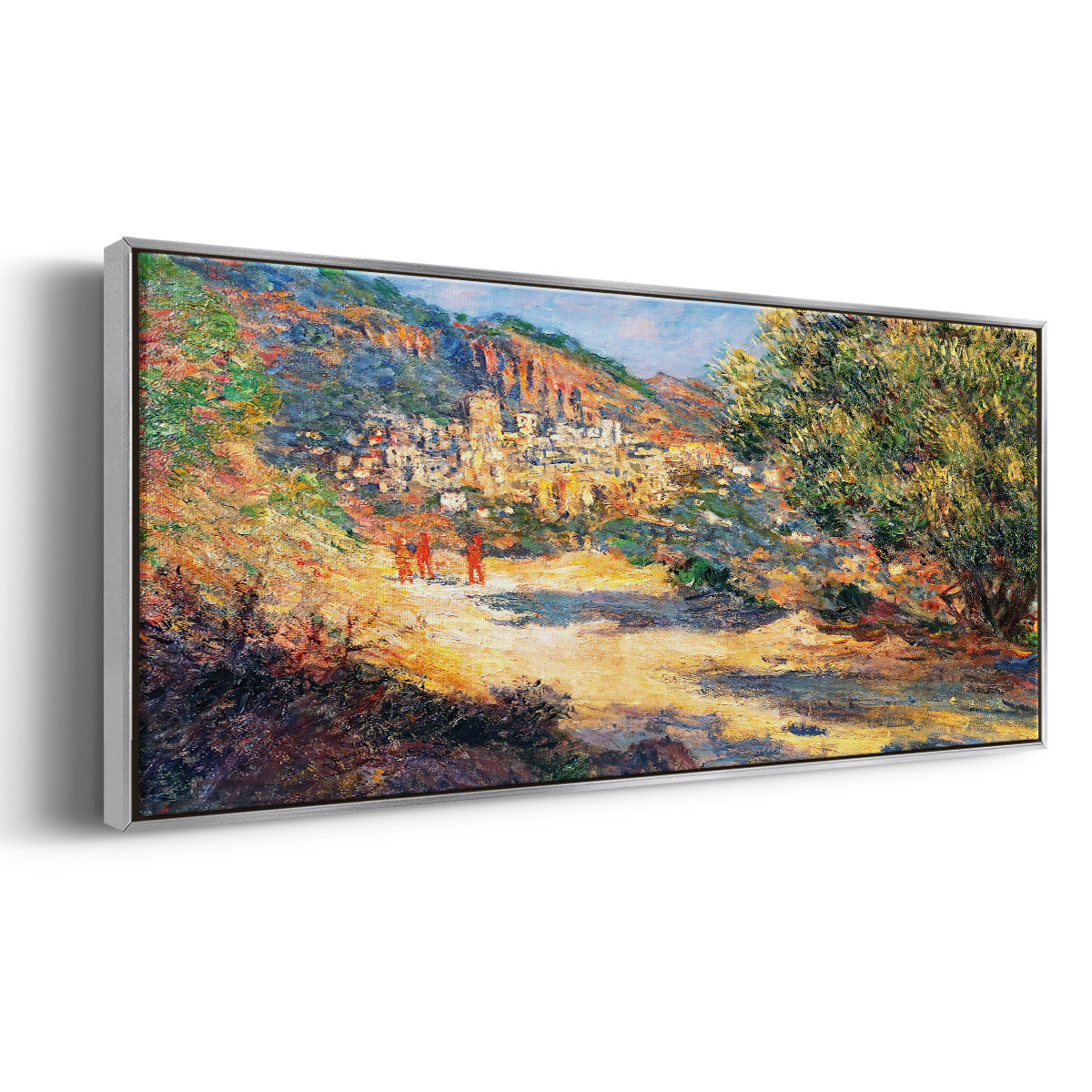 The Road to Monte Carlo, 1883 - Floater Framed Canvas Print