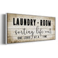 Laundry Room - Floater Framed Canvas Print