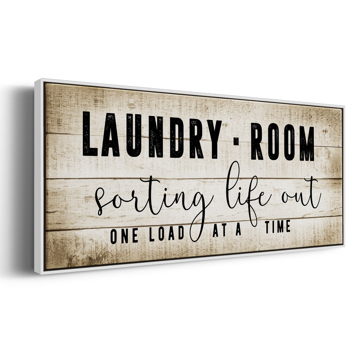 Laundry Room - Floater Framed Canvas Print