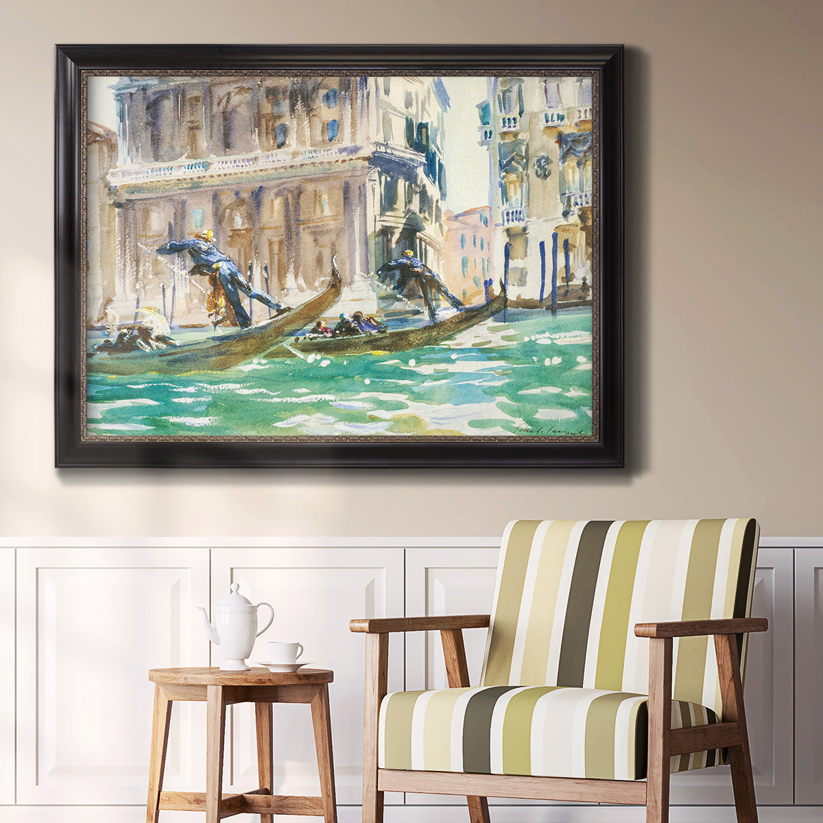 View of Venice, 1906 - Ornate Framed Canvas Print