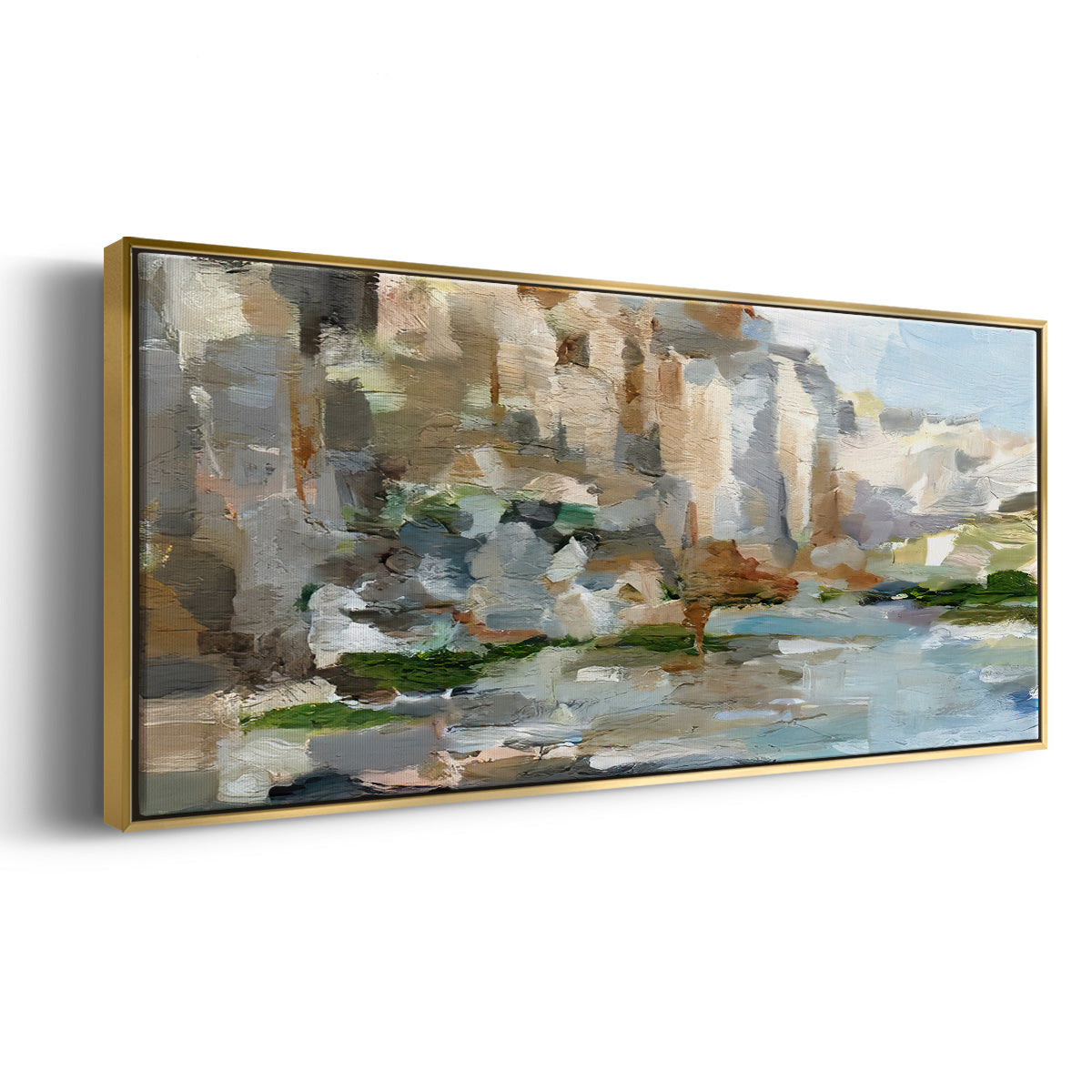 Western Cliffs I - Floater Framed Canvas Print