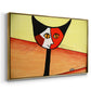Picasso's Cat–El Gato - Floater Framed Canvas Print