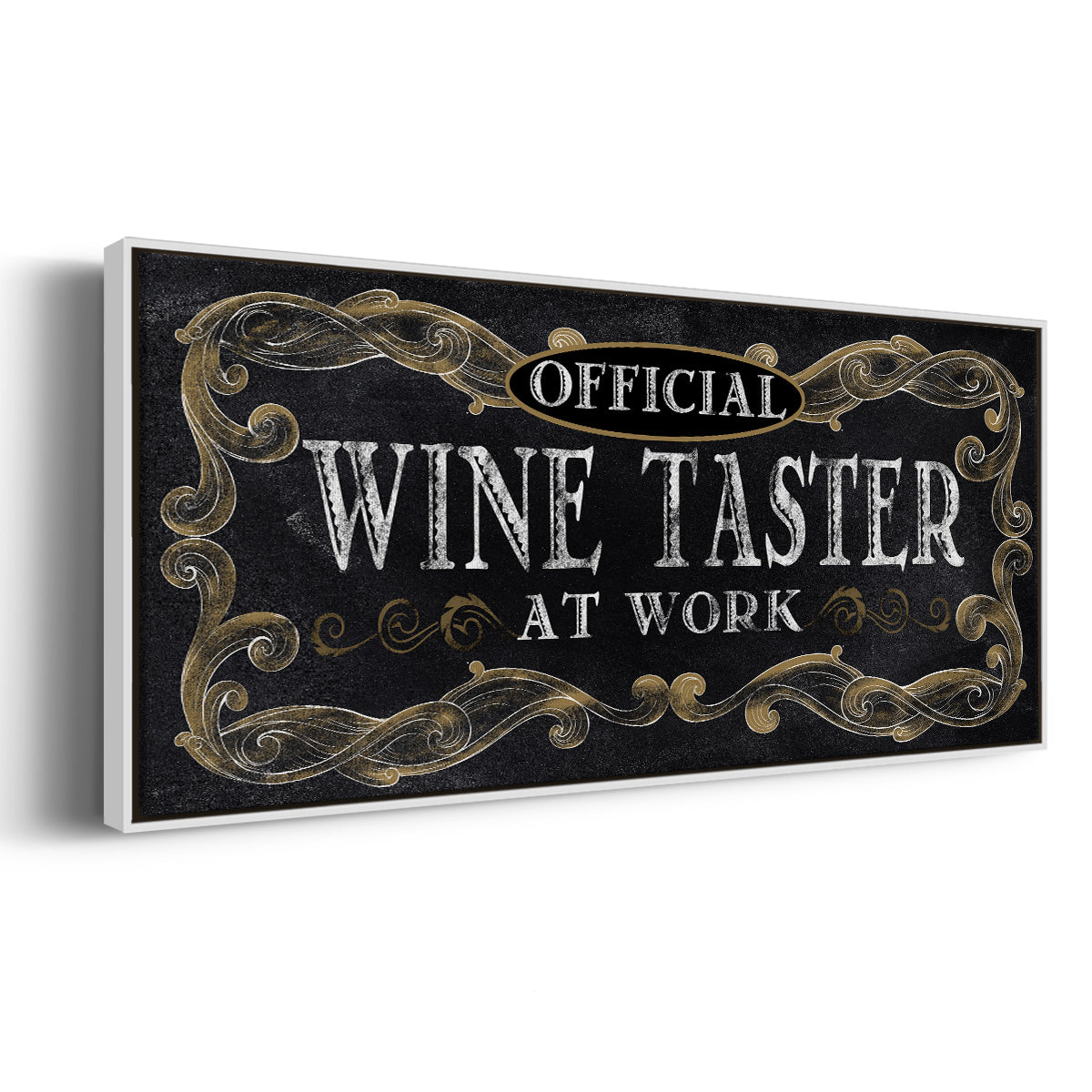 Wine Taster - Floater Framed Canvas Print