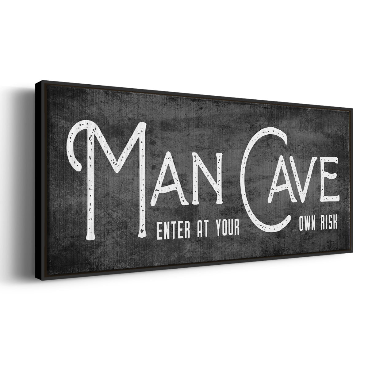 Man Cave - Floater Framed Canvas Print
