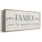 Love Never Ends - Floater Framed Canvas Print
