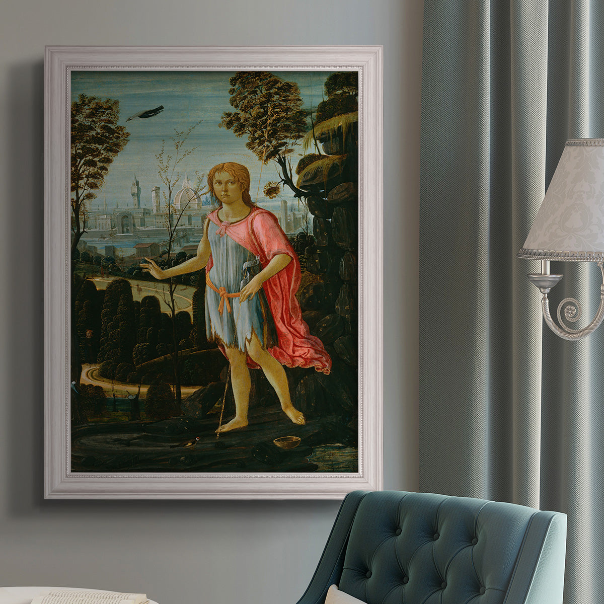 Saint John the Baptist - Ornate Framed Canvas Print