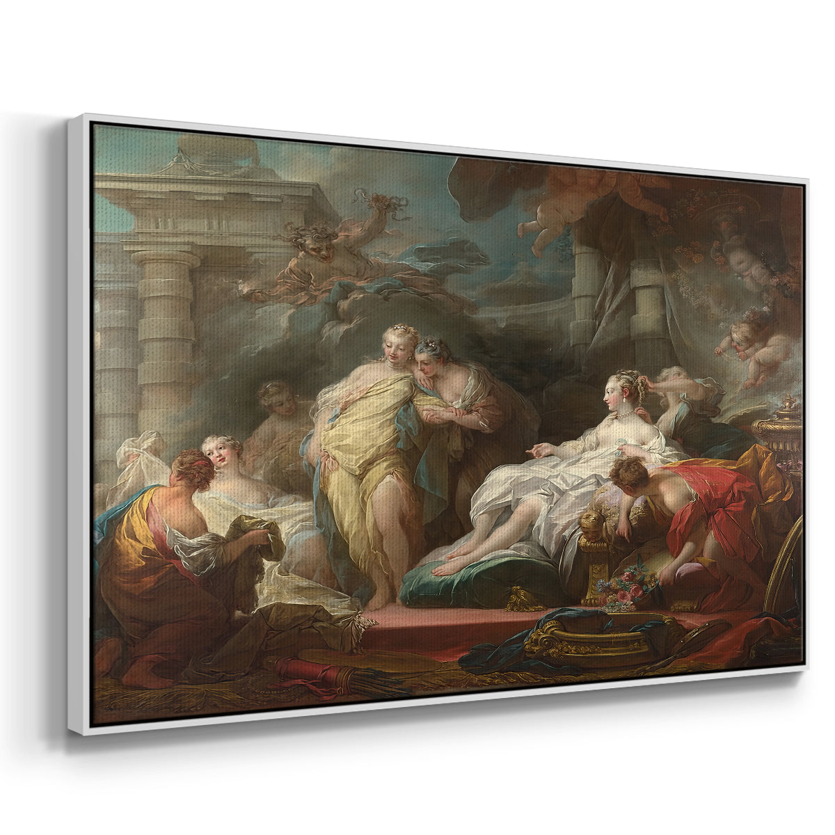 Psyche Showing Her Sisters Her Gifts from Cupid, 1753 - Floater Framed Canvas Print