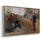 People by a Road, 1893 - Floater Framed Canvas Print