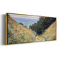 The Path at La Cavée, Pourville - Floater Framed Canvas Print