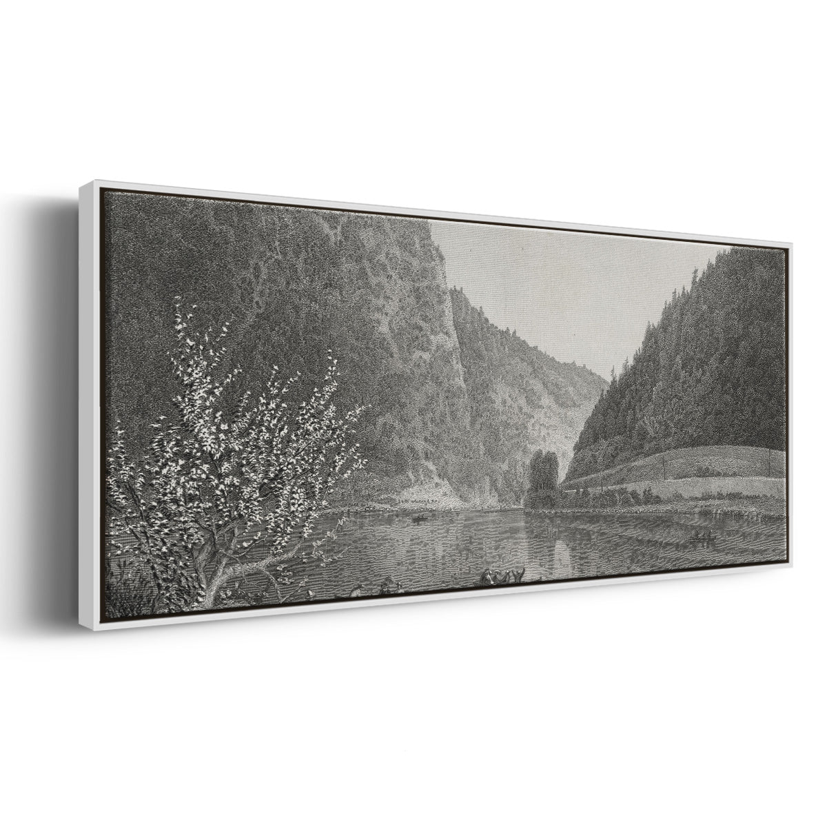 Delaware Water Gap - Floater Framed Canvas Print