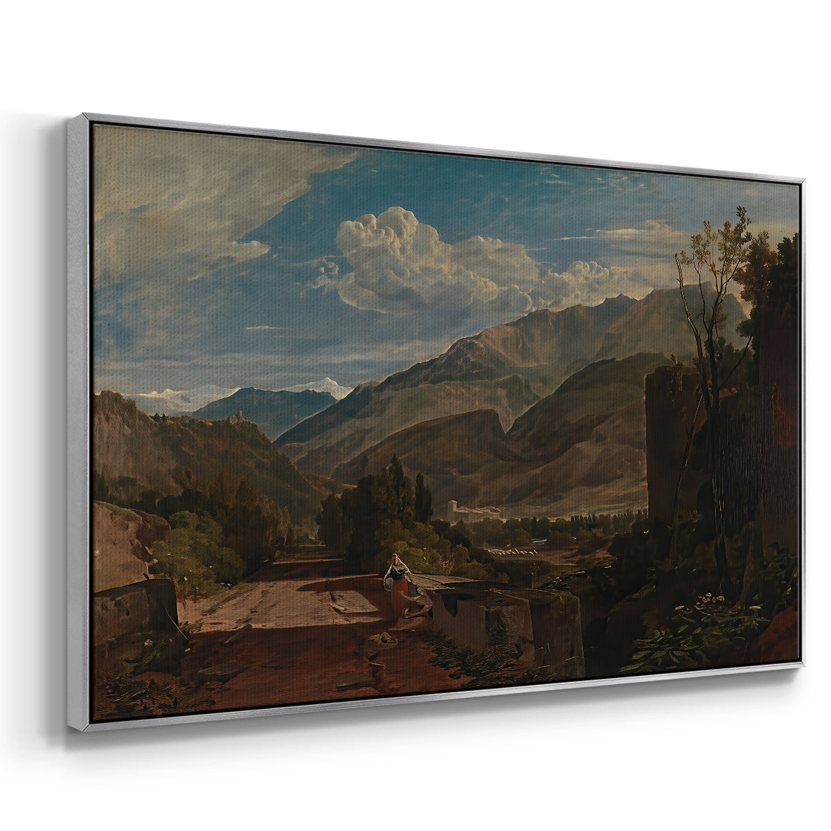 Bonneville, Savoy, 1803 - Floater Framed Canvas Print