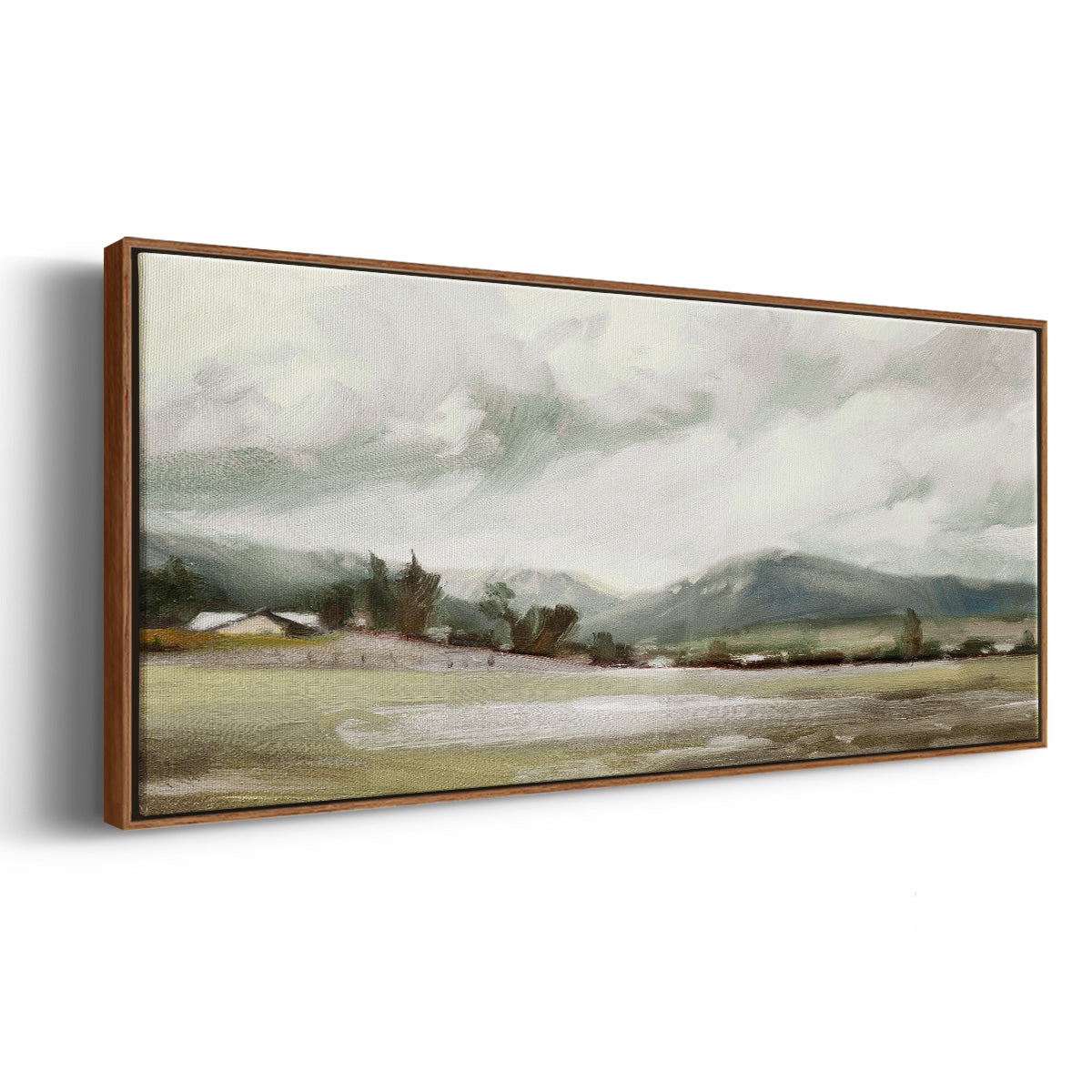 Big Sky Valley - Floater Framed Canvas Print