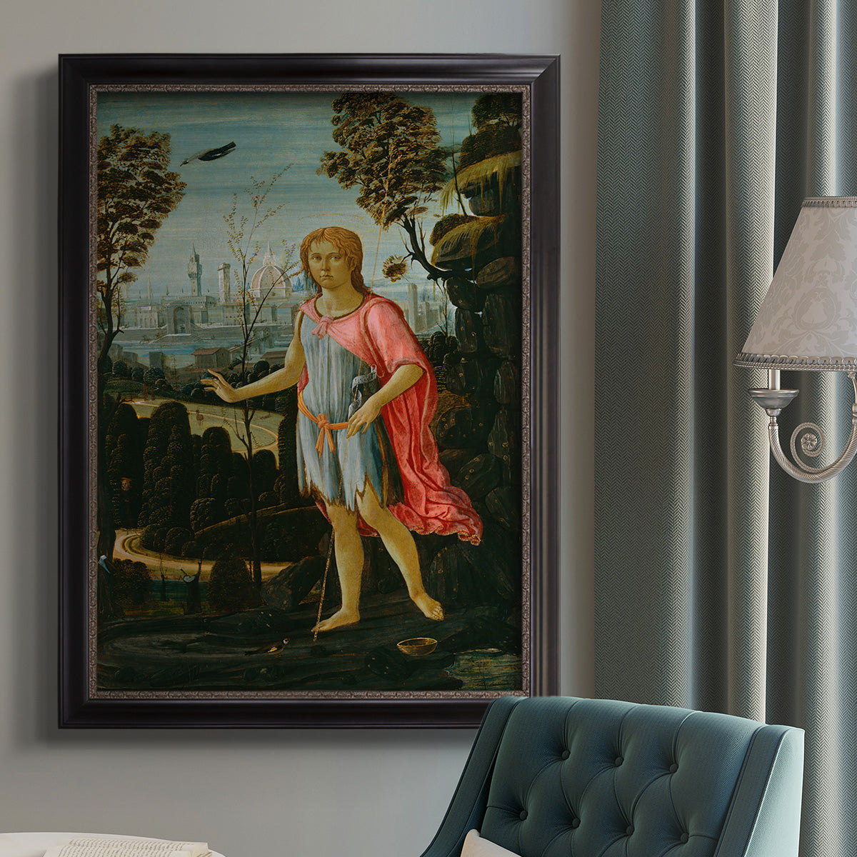 Saint John the Baptist - Ornate Framed Canvas Print