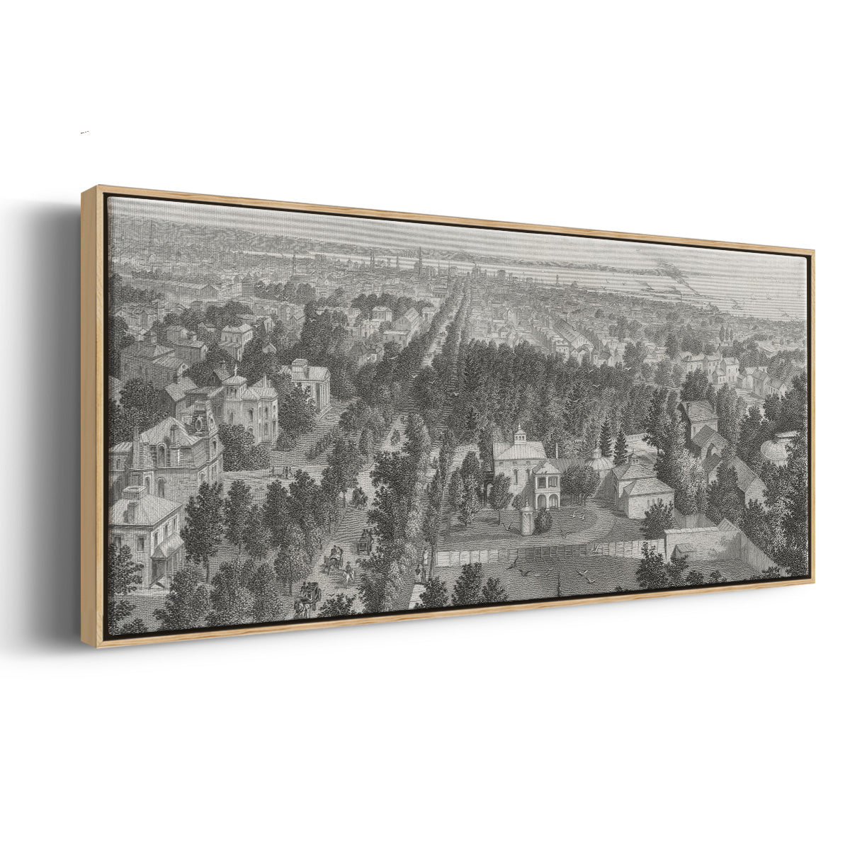 City of Buffalo - Floater Framed Canvas Print