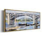 The Bridge Over the Seine, 1874 - Floater Framed Canvas Print