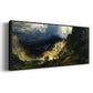 A Storm in the Rocky Mountains - Floater Framed Canvas Print