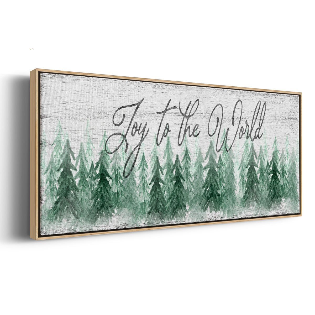 Joy to the World - Floater Framed Canvas Print