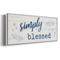 Simply Blessed - Floater Framed Canvas Print