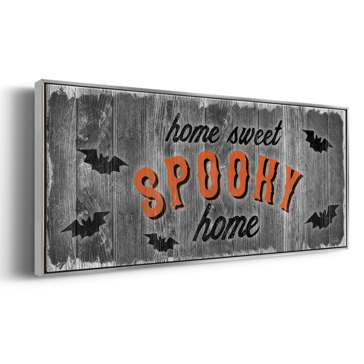 Home Sweet Spooky - Floater Framed Canvas Print