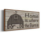 Home & Farm III - Floater Framed Canvas Print