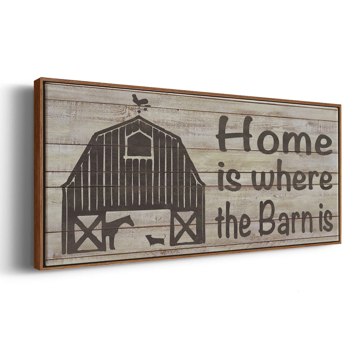 Home & Farm III - Floater Framed Canvas Print