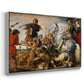 The Wolf and Fox Hunt, c. 1616 - Floater Framed Canvas Print