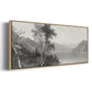 Lake George - Floater Framed Canvas Print