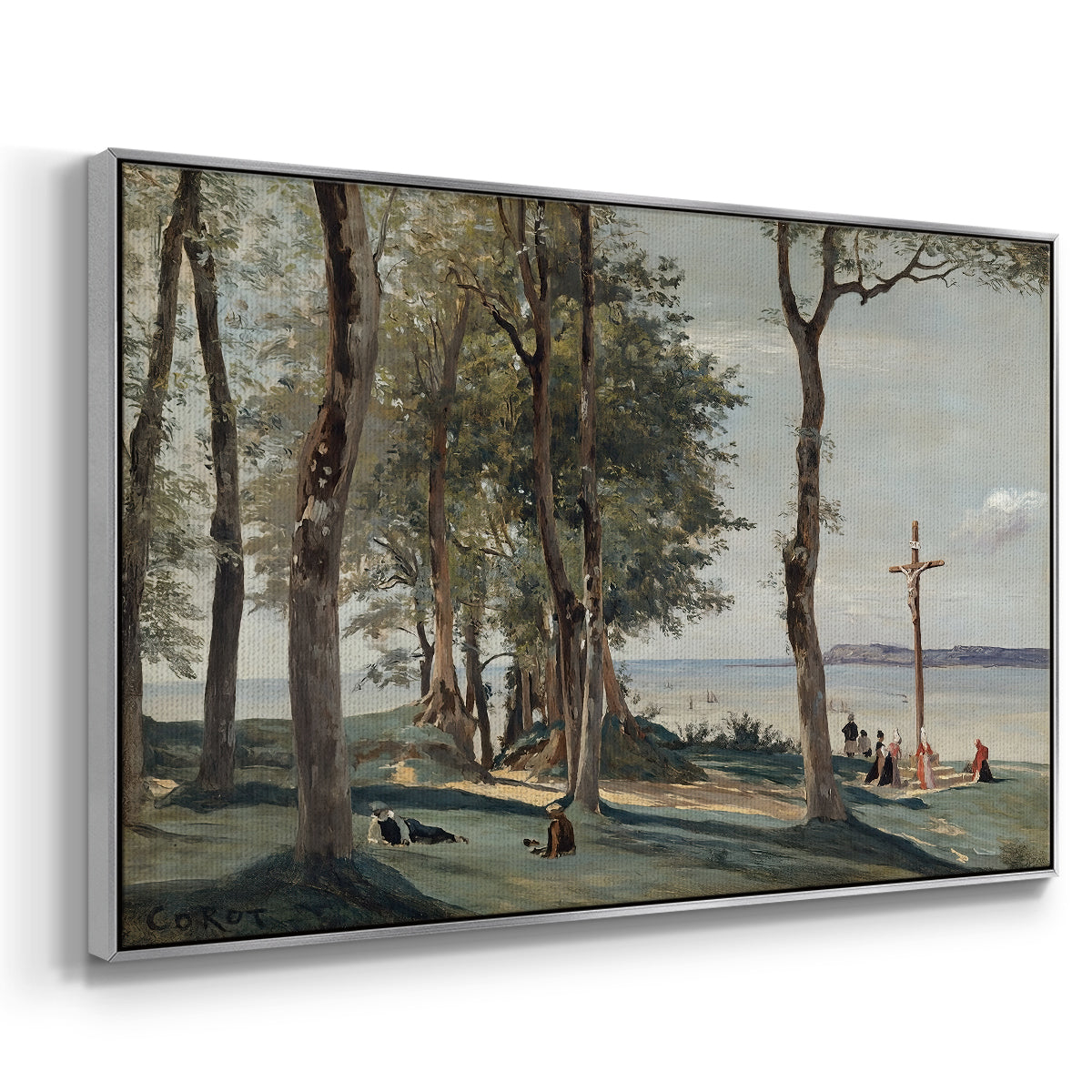 A Calvary on the Cote de Grace, c. 1829 - Floater Framed Canvas Print