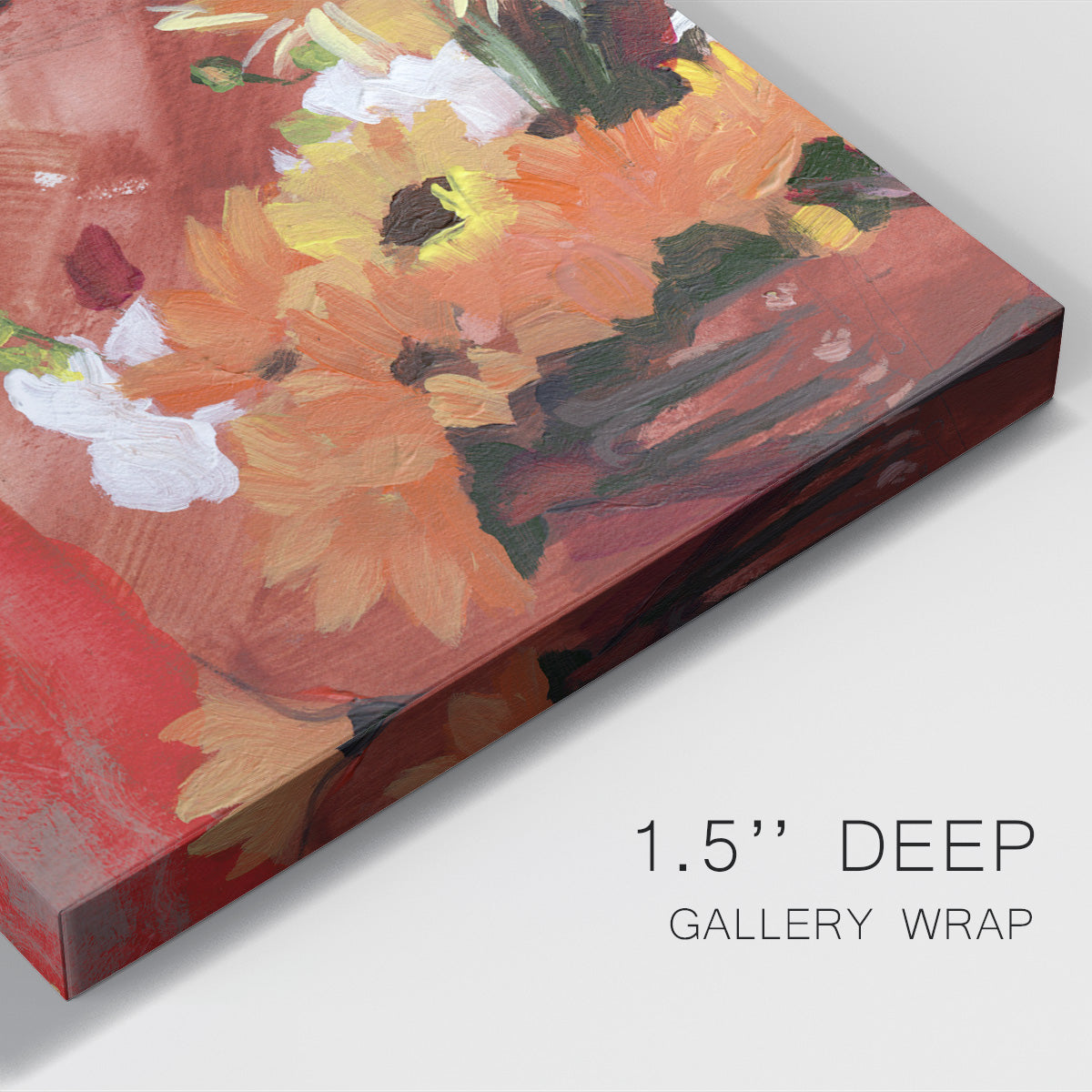 Through the Flowers I Premium Gallery Wrapped Canvas - Ready to Hang