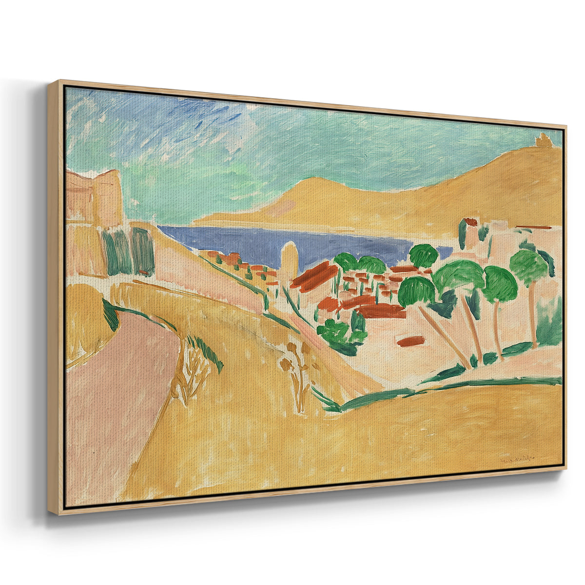 Collioure in August, c. 1911 - Floater Framed Canvas Print