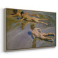 Boys on the Beach, 1910 - Floater Framed Canvas Print