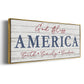 God Bless America - Floater Framed Canvas Print