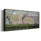 The Banks of the River Epte in Springtime, 1885 - Floater Framed Canvas Print
