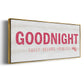 Princess Goodnight - Floater Framed Canvas Print