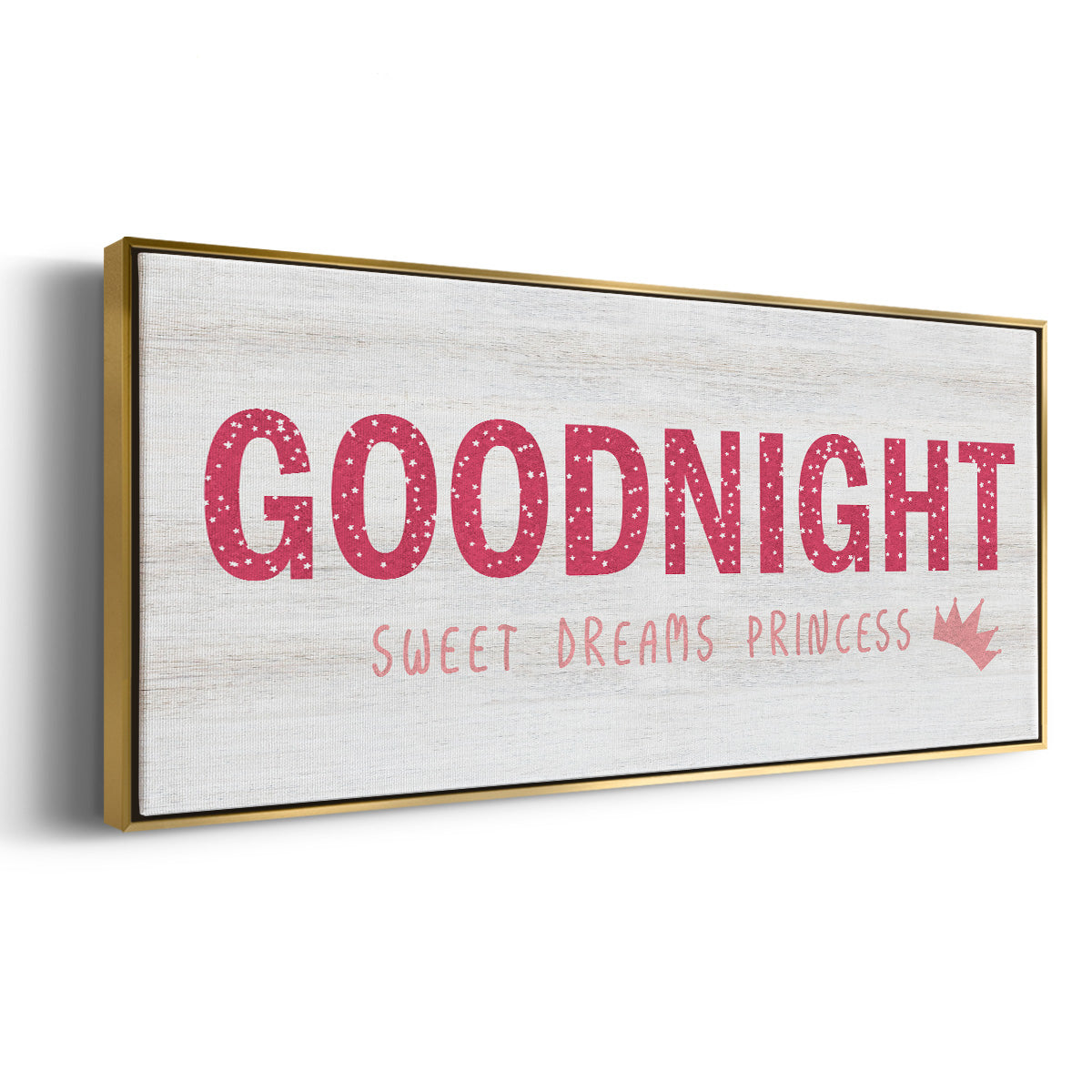 Princess Goodnight - Floater Framed Canvas Print