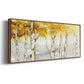 Golden Trees - Floater Framed Canvas Print