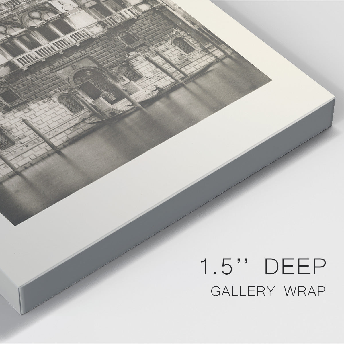 Vintage Views of Venice II Premium Gallery Wrapped Canvas - Ready to Hang