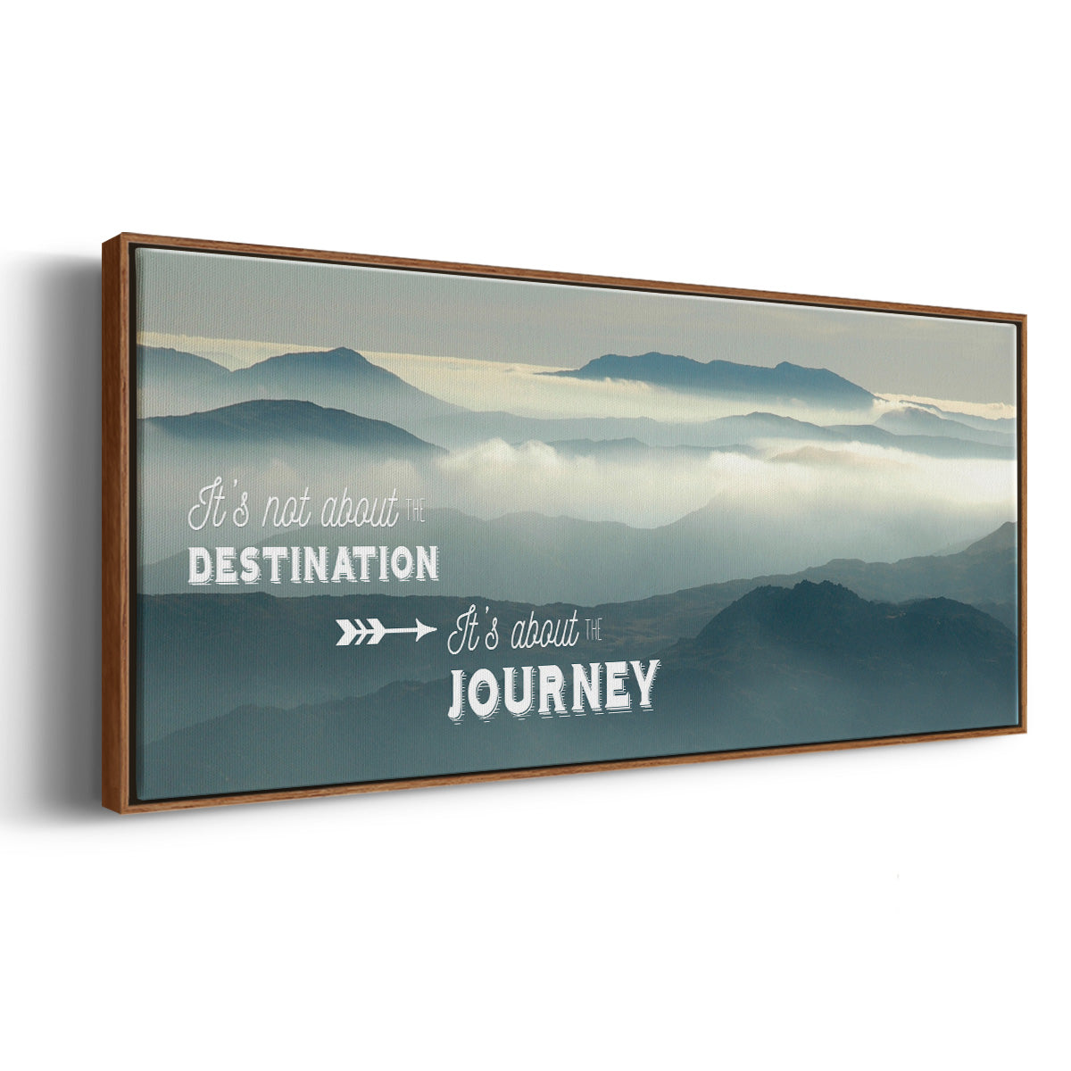 The Journey - Floater Framed Canvas Print