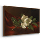 Magnolia on Red Velvet, c. 1885-1890 - Floater Framed Canvas Print