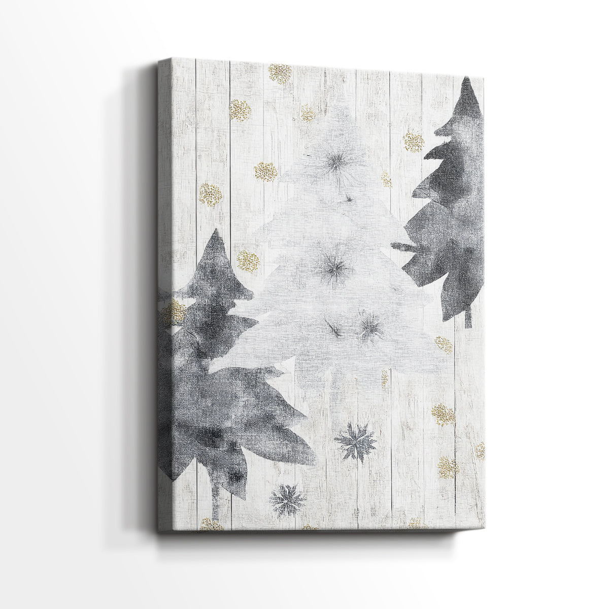 Silver Manger at Night - Canvas Art Print