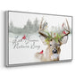 Holiday Deer Collection A - Floater Framed Canvas Print