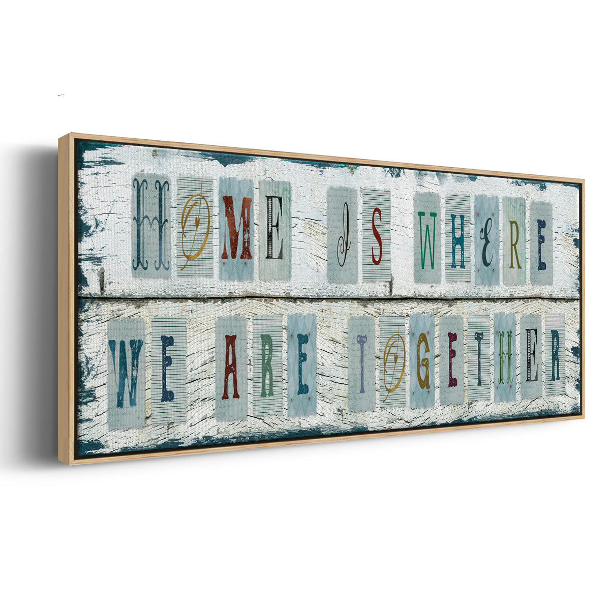 We Are Together - Floater Framed Canvas Print